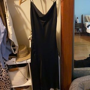 Zara black slip dress